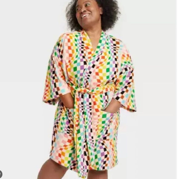 Pride Collection Other - Target Pride Unisex Mid Length Wrap Robe with Belt LGBTQ + Pride NWT
